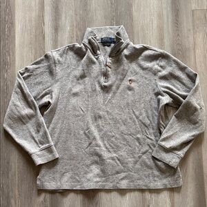 Polo Ralph Lauren Estate Rib Quarter Zip Pullover, Size Large